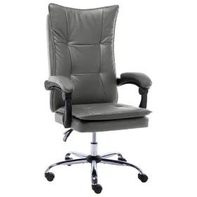 Silla de oficina de cuero sintético gris antracita de , Sillas de oficina - Ref: Foro24-20350, Precio: 175,21 €, Descuento: %