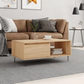 Mesa de centro madera contrachapada roble Sonoma 90x50x36,5 cm by , Coffee table - Ref: Foro24-830567, Price: 63,04 €, Discou...