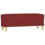 Banco de tela rojo vino tinto 100x35x41 cm de , Bancos - Ref: Foro24-349381, Precio: 59,36 €, Descuento: %
