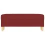 Banco de tela rojo vino tinto 100x35x41 cm de , Bancos - Ref: Foro24-349381, Precio: 59,36 €, Descuento: %