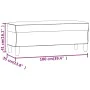 Banco de tela rojo vino tinto 100x35x41 cm de , Bancos - Ref: Foro24-349381, Precio: 59,36 €, Descuento: %