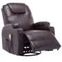 Sillón de masaje mecedora de cuero sintético marrón de , Sillones de masaje eléctricos - Ref: Foro24-246636, Precio: 589,66 €...