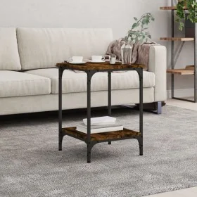 Mesa de centro madera de ingeniería roble ahumado 40x40x55 cm by , Coffee table - Ref: Foro24-832825, Price: 36,08 €, Discoun...