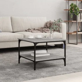 Mesa de centro madera de ingeniería gris Sonoma 55x55x40 cm by , Coffee table - Ref: Foro24-832831, Price: 40,60 €, Discount: %