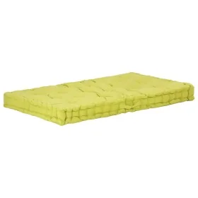 Cojín para palés algodón verde 120x80x10 cm de , Cojines para sillas y sofás - Ref: Foro24-48686, Precio: 68,93 €, Descuento: %