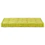 Cojín para palés algodón verde 120x80x10 cm de , Cojines para sillas y sofás - Ref: Foro24-48686, Precio: 68,93 €, Descuento: %