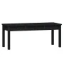 Banco de jardín madera maciza pino negro 109x44x45 cm de vidaXL, Bancos de jardín - Ref: Foro24-824008, Precio: 67,87 €, Desc...