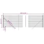 Cerca de alambre de acero galvanizado verde 1,4x10 m de , Paneles de vallas - Ref: Foro24-154067, Precio: 93,74 €, Descuento: %