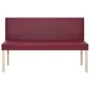 Banco de cuero sintético 139,5 cm color vino tinto de , Bancos para recibidores y almacenamiento - Ref: Foro24-281331, Precio...