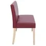 Banco de cuero sintético 139,5 cm color vino tinto de , Bancos para recibidores y almacenamiento - Ref: Foro24-281331, Precio...