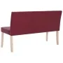 Banco de cuero sintético 139,5 cm color vino tinto de , Bancos para recibidores y almacenamiento - Ref: Foro24-281331, Precio...