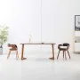 Sillas de comedor 2 unidades tela y madera curvada gris oscuro de , Sillas de comedor - Ref: Foro24-279476, Precio: 419,00 €,...