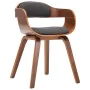 Sillas de comedor 2 unidades tela y madera curvada gris oscuro de , Sillas de comedor - Ref: Foro24-279476, Precio: 419,00 €,...