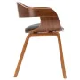 Sillas de comedor 2 unidades tela y madera curvada gris oscuro de , Sillas de comedor - Ref: Foro24-279476, Precio: 419,00 €,...