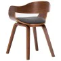 Sillas de comedor 2 unidades tela y madera curvada gris oscuro de , Sillas de comedor - Ref: Foro24-279476, Precio: 419,00 €,...