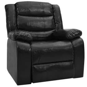 Sillón reclinable cuero sintético negro de , Sillones - Ref: Foro24-288495, Precio: 244,34 €, Descuento: %