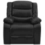 Sillón reclinable cuero sintético negro de , Sillones - Ref: Foro24-288495, Precio: 244,34 €, Descuento: %