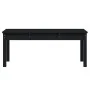 Banco de jardín madera maciza pino negro 109x44x45 cm de vidaXL, Bancos de jardín - Ref: Foro24-824008, Precio: 67,87 €, Desc...