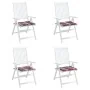 Cojines de silla de jardín 4 uds tela a cuadros rojo 50x50x3 cm de , Cojines para sillas y sofás - Ref: Foro24-314069, Precio...