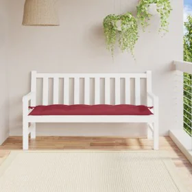 Cojín de banco de jardín tela Oxford rojo tinto 150x50x7 cm de , Cojines para sillas y sofás - Ref: Foro24-314965, Precio: 37...