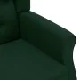 Sillón con reposapiés tela verde oscuro de , Sillones - Ref: Foro24-320157, Precio: 302,81 €, Descuento: %