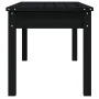 Banco de jardín madera maciza pino negro 109x44x45 cm de vidaXL, Bancos de jardín - Ref: Foro24-824008, Precio: 67,87 €, Desc...