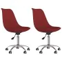 Sillas de comedor giratorias 2 unidades tela rojo tinto de , Sillas de comedor - Ref: Foro24-338351, Precio: 147,57 €, Descue...
