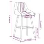 Taburete de cocina tela marrón by , Kitchen stools - Ref: Foro24-338745, Price: 87,18 €, Discount: %