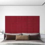 Paneles de pared 12 uds terciopelo rojo tinto 30x15 cm 0,54 m² von , Wandverkleidung - Ref: Foro24-343783, Preis: 21,20 €, Ra...