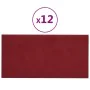 Paneles de pared 12 uds terciopelo rojo tinto 30x15 cm 0,54 m² von , Wandverkleidung - Ref: Foro24-343783, Preis: 21,20 €, Ra...