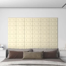 Paneles de pared 12 uds cuero sintético crema 30x15 cm 0,54 m² von , Wandverkleidung - Ref: Foro24-343968, Preis: 19,87 €, Ra...
