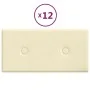 Paneles de pared 12 uds cuero sintético crema 30x15 cm 0,54 m² by , Wall covering - Ref: Foro24-343968, Price: 19,87 €, Disco...
