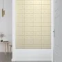 Paneles de pared 12 uds cuero sintético crema 30x15 cm 0,54 m² by , Wall covering - Ref: Foro24-343968, Price: 19,87 €, Disco...