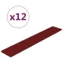Paneles de pared 12 uds tela rojo tinto 90x15 cm 1,62 m² by , Wall covering - Ref: Foro24-344097, Price: 47,25 €, Discount: %