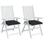 Cojines para silla 2 uds tela a cuadros negro 40x40x7 cm de , Cojines para sillas y sofás - Ref: Foro24-361489, Precio: 23,93...