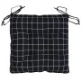 Cojines para silla 2 uds tela a cuadros negro 40x40x7 cm de , Cojines para sillas y sofás - Ref: Foro24-361489, Precio: 23,93...