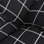 Cojines para silla 2 uds tela a cuadros negro 40x40x7 cm de , Cojines para sillas y sofás - Ref: Foro24-361489, Precio: 23,93...