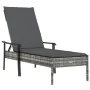 Tumbonas 2 unidades con mesa y cojines ratán sintético gris de , Conjuntos de jardín - Ref: Foro24-362808, Precio: 329,01 €, ...