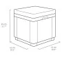 Keter Puf cubo de almacenamiento con cojín capuchino de , Cajas de almacenaje para exteriores - Ref: Foro24-408952, Precio: 7...