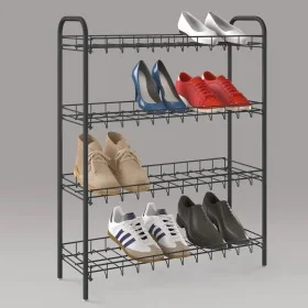 Metaltex Zapatero de 4 niveles Shoe 4 negro de , Zapateros y organizadores de calzado - Ref: Foro24-430404, Precio: 34,68 €, ...