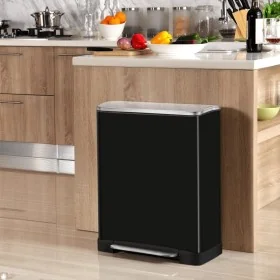 EKO Cubo de pedal E-Cube 50 L negro mate by , Waste containers - Ref: Foro24-440031, Price: 177,98 €, Discount: %