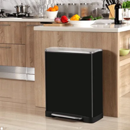 EKO Cubo de pedal E-Cube 50 L negro mate by , Waste containers - Ref: Foro24-440031, Price: 177,98 €, Discount: %