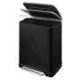 EKO Cubo de pedal E-Cube 50 L negro mate by , Waste containers - Ref: Foro24-440031, Price: 177,98 €, Discount: %