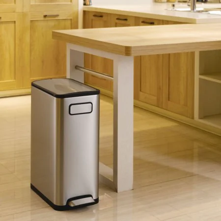 EKO Cubo de pedal Ecofly 45 L plateado mate de , Contenedores de residuos - Ref: Foro24-440019, Precio: 155,88 €, Descuento: %