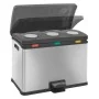 EKO Cubo de basura de pedal Rejoice 3x12 L plateado mate by , Waste containers - Ref: Foro24-440033, Price: 115,11 €, Discoun...