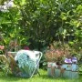 Esschert Design Taburete de herramientas de jardín estampado de rosas de , Accesorios para herramientas de jardinería - Ref: ...