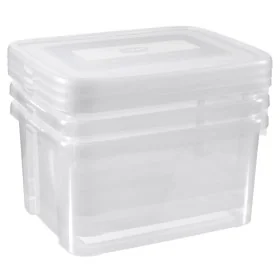 Curver Juego de cajas de almacenamiento Handy 3x25L transparente de , Cestas para almacenaje - Ref: Foro24-443853, Precio: 44...