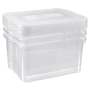 Curver Juego de cajas de almacenamiento Handy 3x25L transparente de , Cestas para almacenaje - Ref: Foro24-443853, Precio: 44...