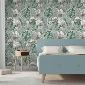 DUTCH WALLCOVERINGS Papel pintado Eden gris y verde claro de , Papel pintado - Ref: Foro24-442571, Precio: 28,36 €, Descuento: %