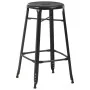 Taburetes de cocina 6 unidades acero negro de , Taburetes de cocina - Ref: Foro24-3054559, Precio: 452,79 €, Descuento: %